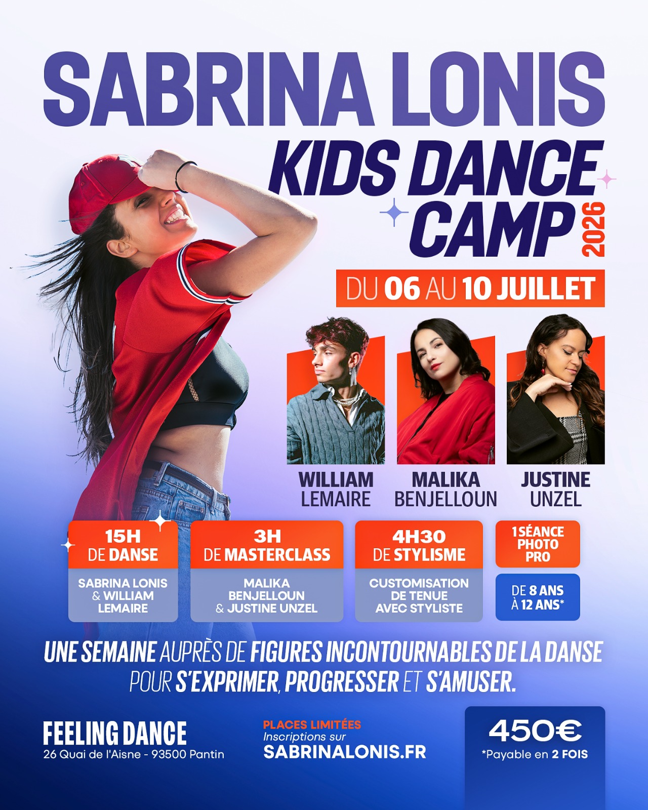 SABRINA LONIS – KIDS DANCE CAMP 2026